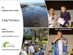 Westernport Writes Thank You presentation